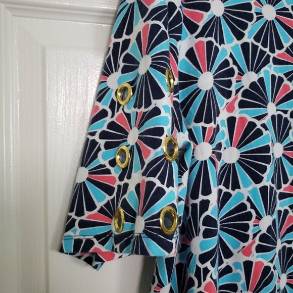 Crown & Ivy Printed Dress Cotton Blend Knee Length Pullover Womens Size XXL - Picture 3 of 9